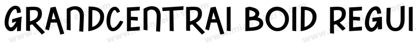 GrandCentral Bold Regular字体转换
